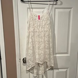 Lace bathing suit coverup